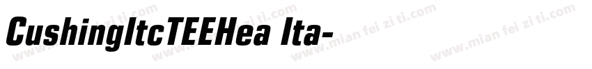 CushingItcTEEHea Ita字体转换